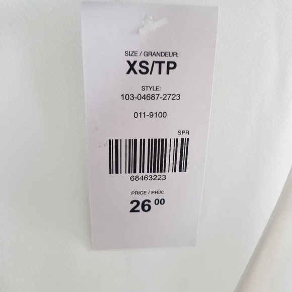 Suzy Shier White Ruffled Tank Top - Picture 2 of 3